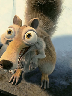 Das Squirrel From Ice Age Wallpaper 240x320
