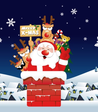 Funny Santa sfondi gratuiti per iPhone 4