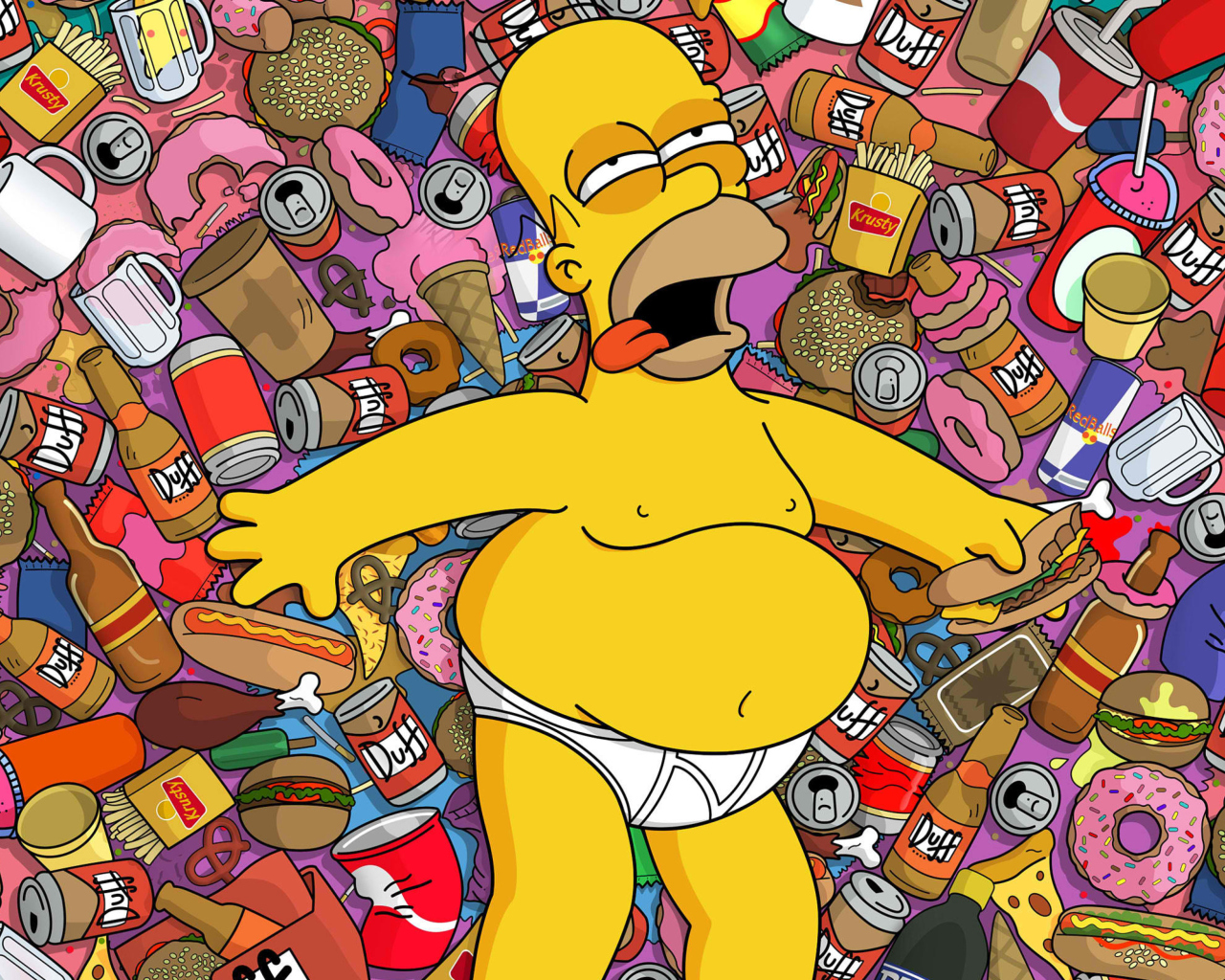 Fondo de pantalla Homer Simpson 1280x1024