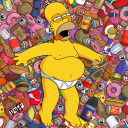 Das Homer Simpson Wallpaper 128x128