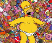 Screenshot №1 pro téma Homer Simpson 176x144