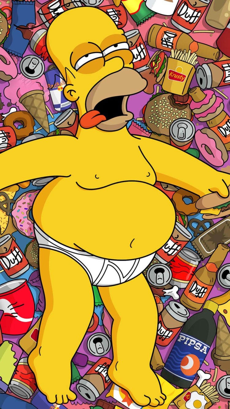 Homer Simpson wallpaper 750x1334