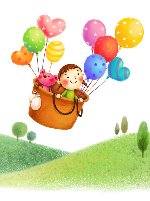 Colorful Balloons Sky Trip screenshot #1 480x640