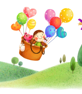 Colorful Balloons Sky Trip - Fondos de pantalla gratis para Nokia C3-01