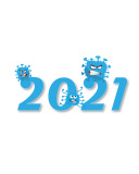 Обои New Years Day 2021 128x160