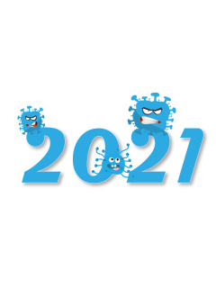 Обои New Years Day 2021 240x320