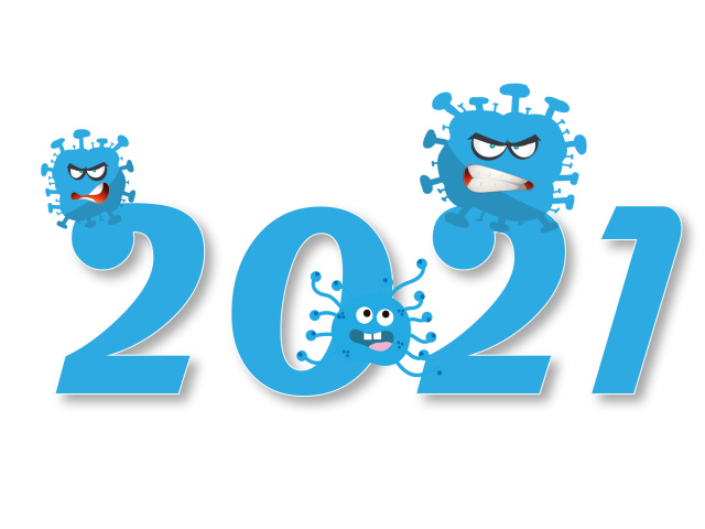 Обои New Years Day 2021 640x480