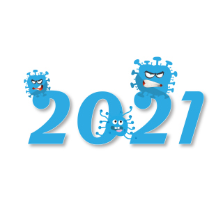 Kostenloses New Years Day 2021 Wallpaper für 2048x2048