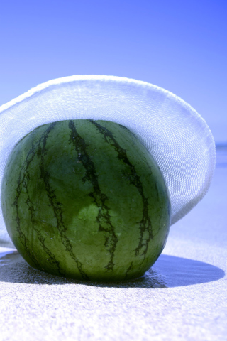 Screenshot №1 pro téma Watermelon In Panama Hat 320x480