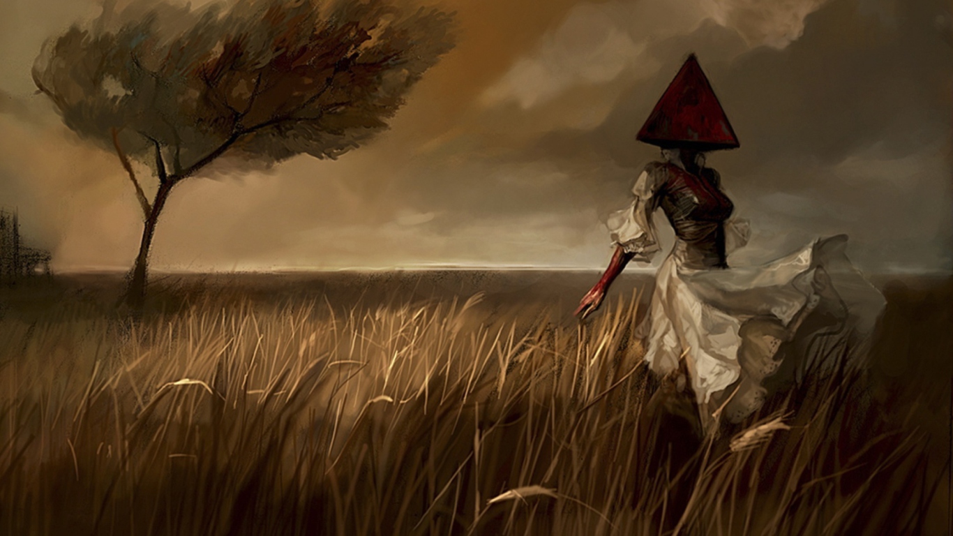 Ghost Painting wallpaper 1366x768