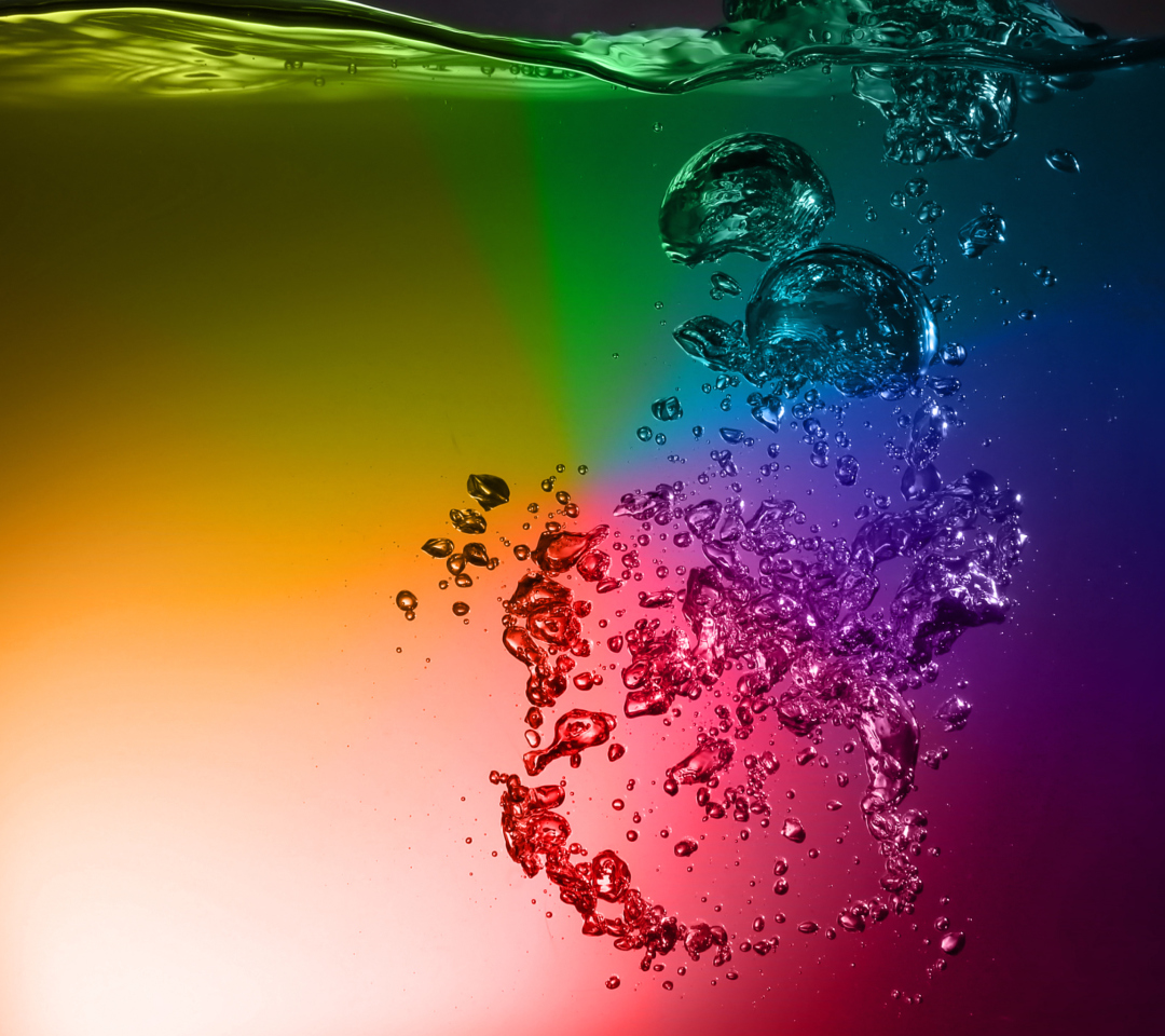 Fondo de pantalla Rainbow Water 1080x960