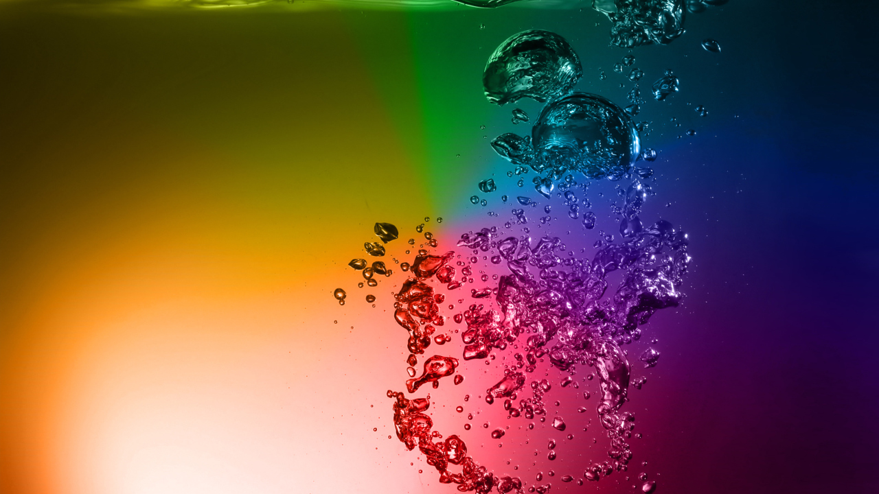 Rainbow Water wallpaper 1280x720
