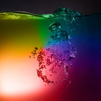 Das Rainbow Water Wallpaper 208x208