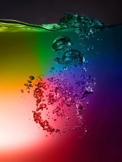 Обои Rainbow Water 240x320