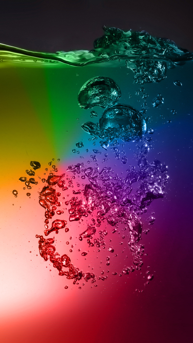 Das Rainbow Water Wallpaper 640x1136