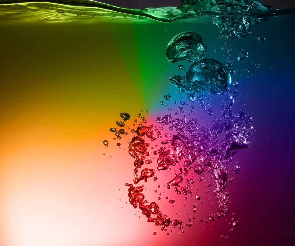 Das Rainbow Water Wallpaper 960x800