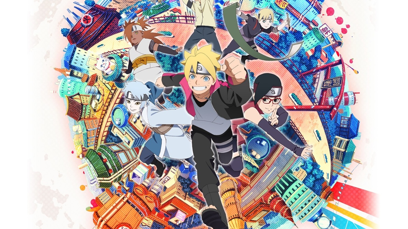 Обои Naruto boruto sarada mitsuki 1366x768