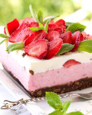 Strawberry cheesecake - Obrázkek zdarma pro 320x480