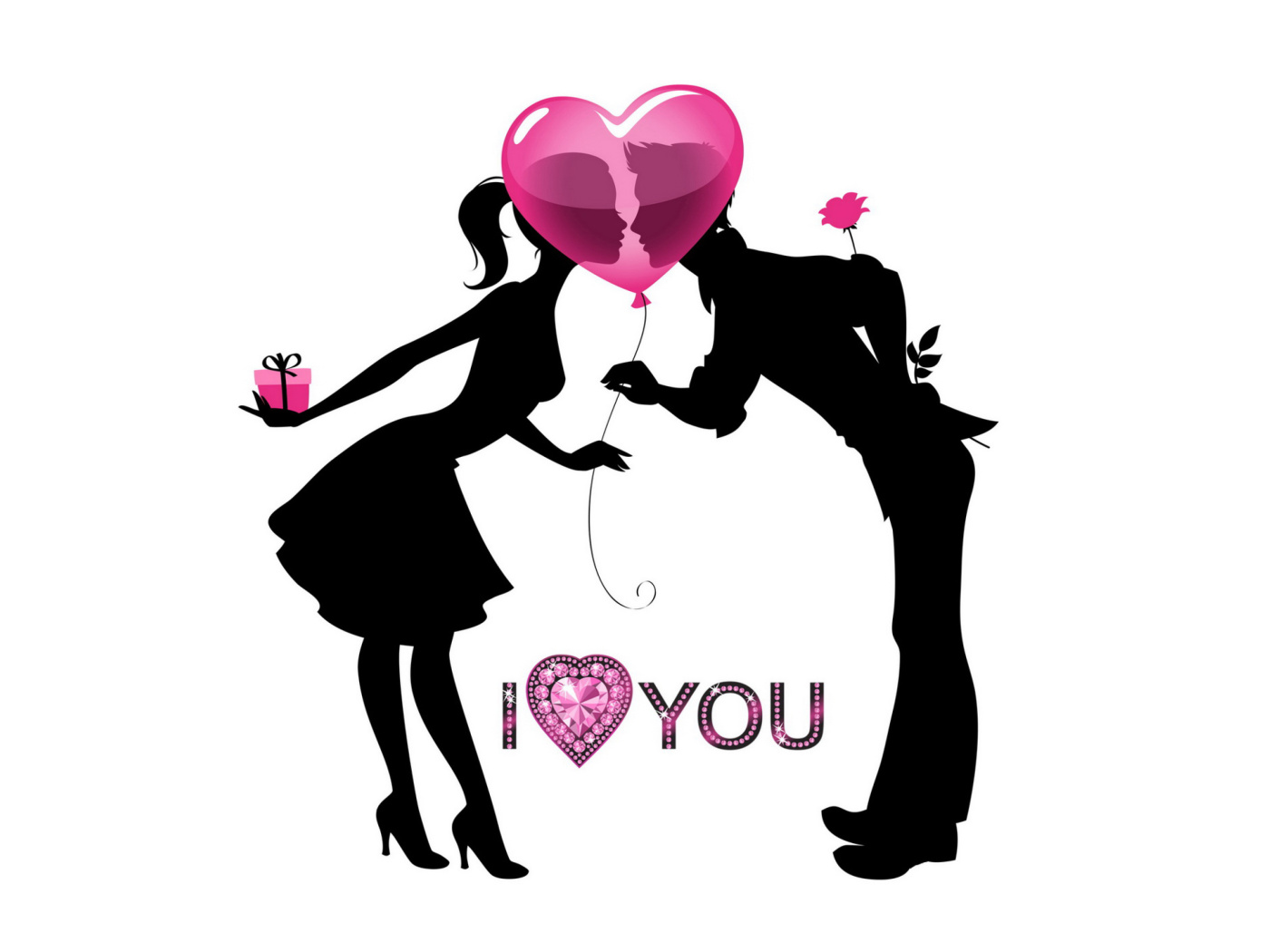 Screenshot №1 pro téma I Love You 1400x1050