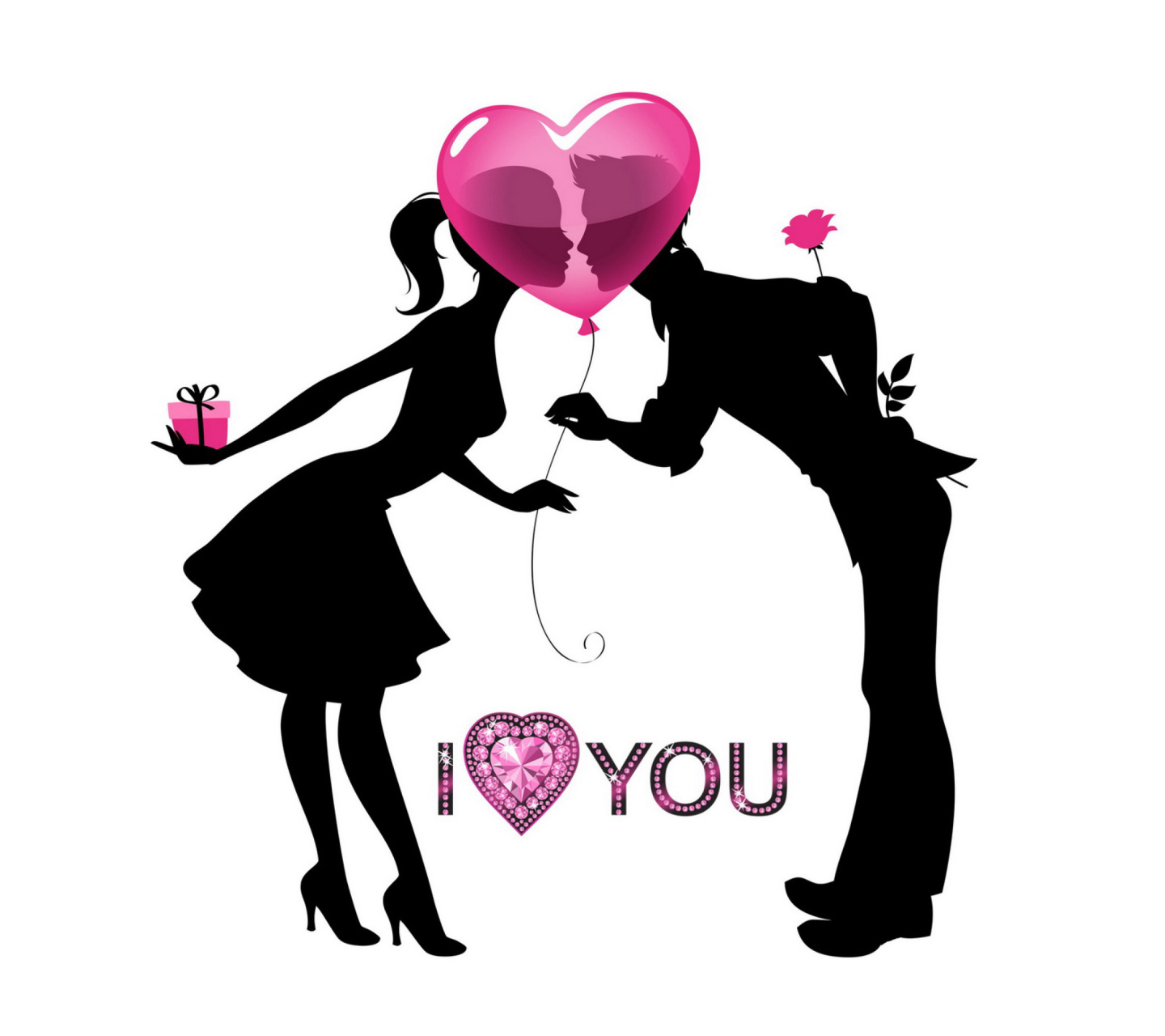 Fondo de pantalla I Love You 1440x1280