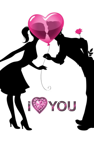 Das I Love You Wallpaper 320x480