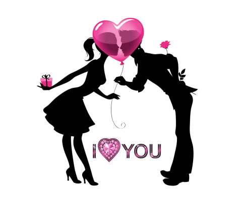 Screenshot №1 pro téma I Love You 480x400