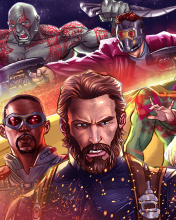 Fondo de pantalla Avengers Infinity War 2018 Artwork 176x220