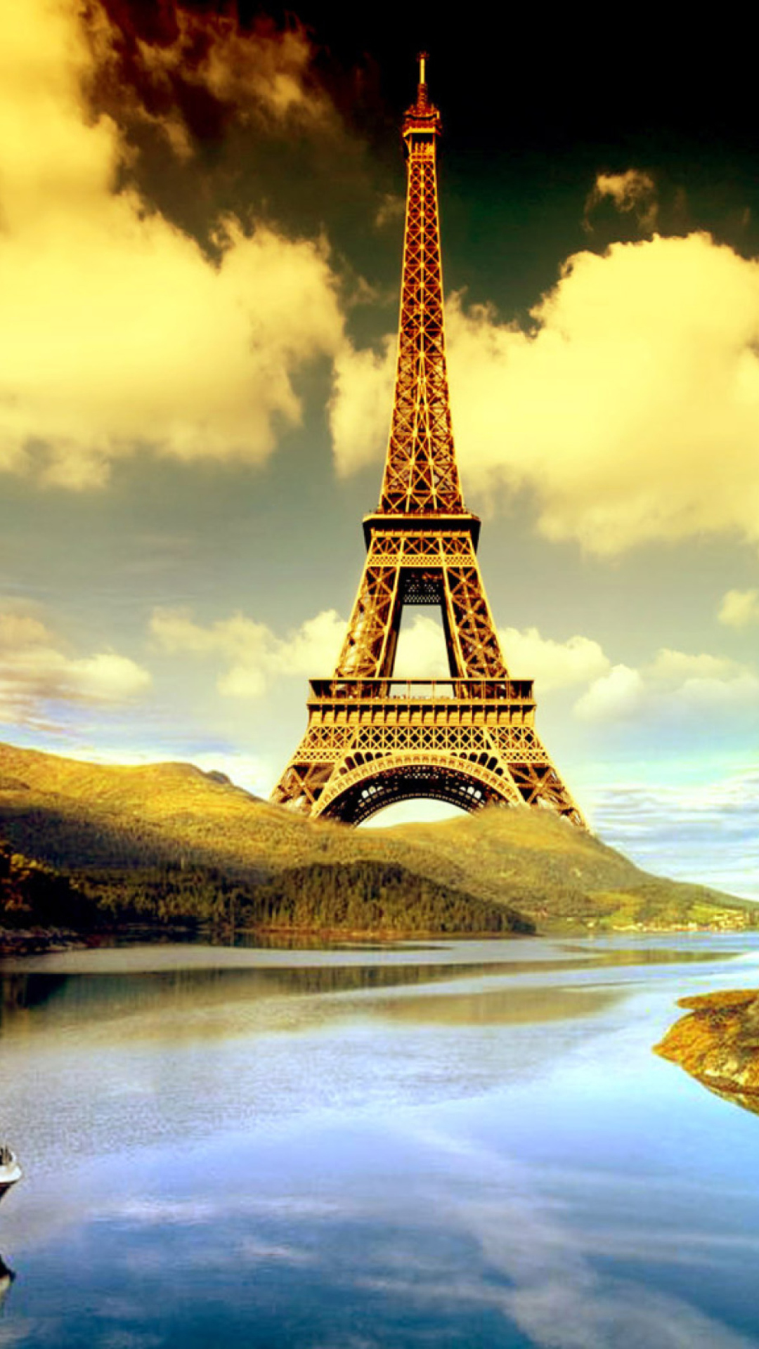 Screenshot №1 pro téma Eiffel Tower Photo Manipulation 1080x1920