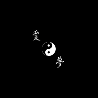 Dark Yin Yang - Obrázkek zdarma pro iPad