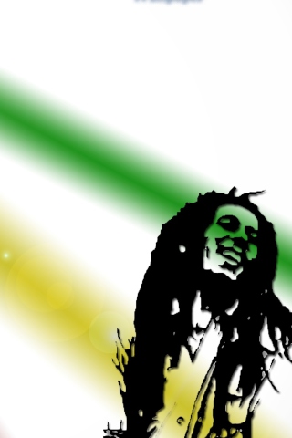 Das Bob Marley Wallpaper 320x480