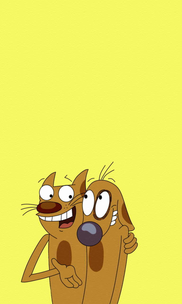 Das CatDog Cartoon Heroes Wallpaper 768x1280