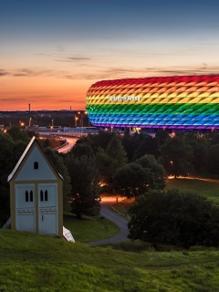 Allianz Arena Munich wallpaper 240x320