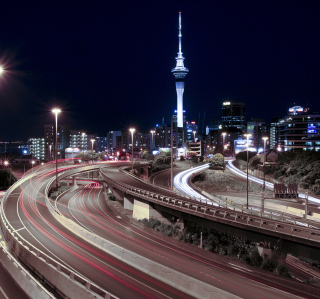 Highways At Night - Obrázkek zdarma pro 208x208