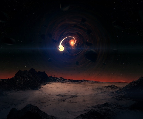 Black Hole Scene screenshot #1 480x400