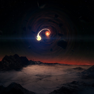 Black Hole Scene - Obrázkek zdarma pro iPad mini 2