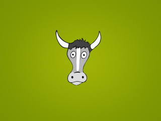 Das Cow Wallpaper 320x240