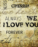 Fondo de pantalla Always Love Forever 128x160