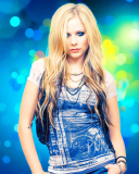Fondo de pantalla Avril Lavigne 128x160