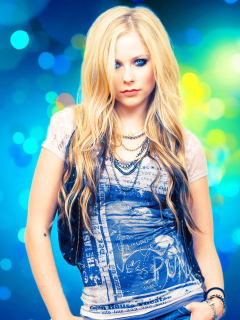 Fondo de pantalla Avril Lavigne 240x320