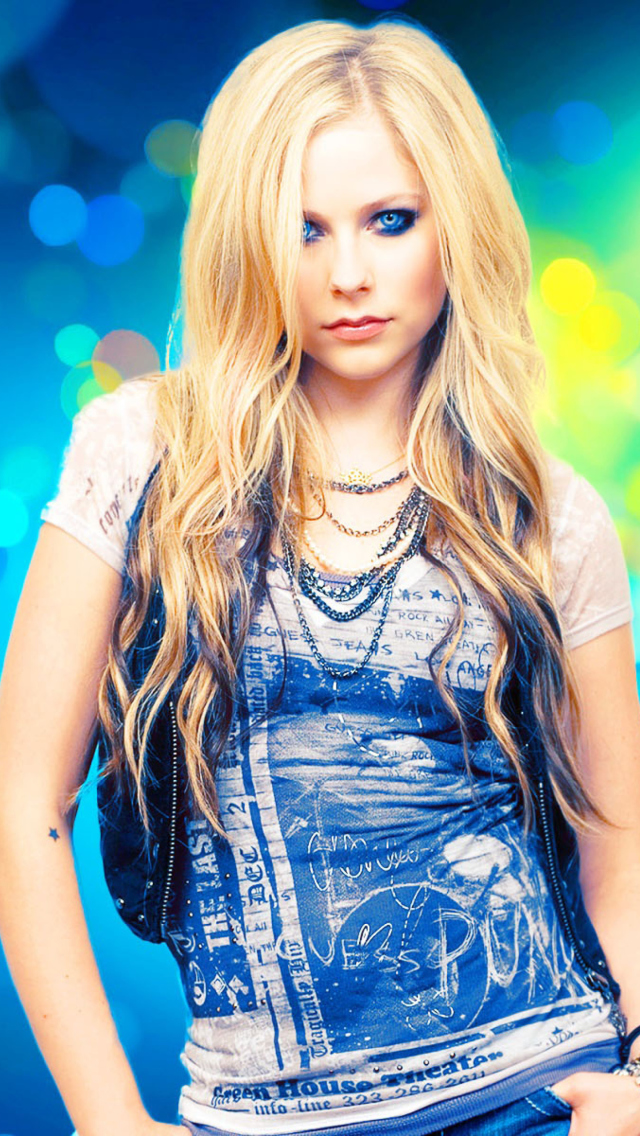 Fondo de pantalla Avril Lavigne 640x1136