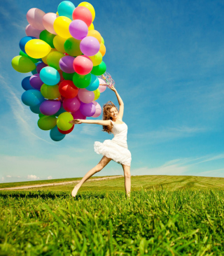 Balloon Girl sfondi gratuiti per Nokia 5800 XpressMusic