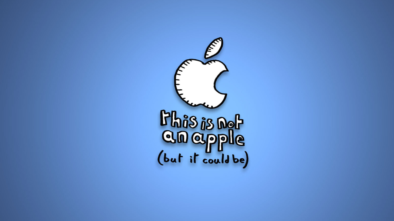 This Is Not An Apple wallpaper 1600x900