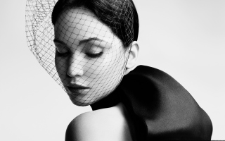 Jennifer Lawrence 2013 Black And White - Obrázkek zdarma pro 1600x900