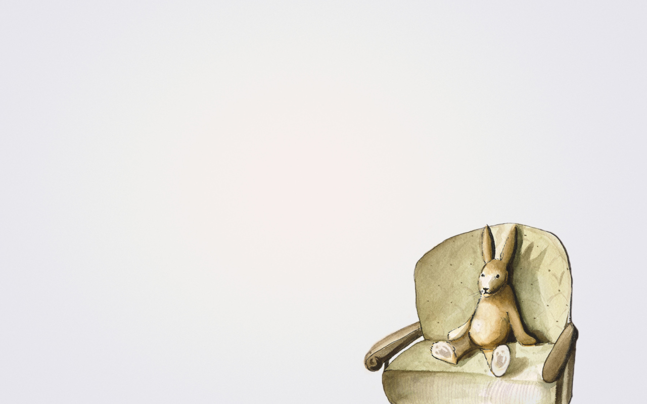 Screenshot №1 pro téma Rabbit On Sofa 1280x800