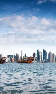 Das Qatar, Doha Wallpaper 240x400
