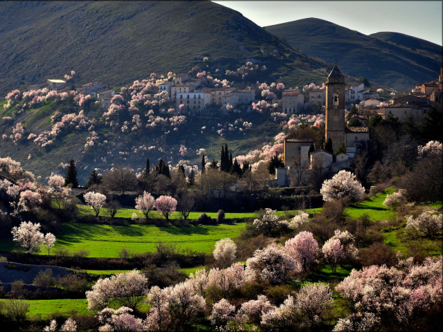 Italy In Bloom wallpaper 640x480