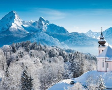 Sfondi Bavaria under Snow 220x176