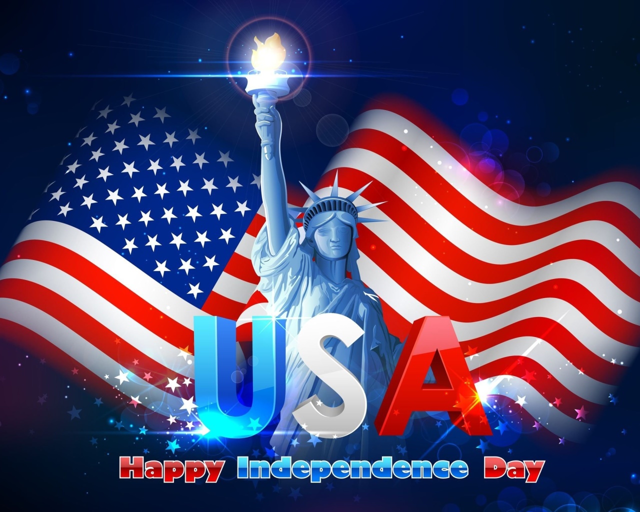 Обои 4TH JULY Independence Day USA 1280x1024