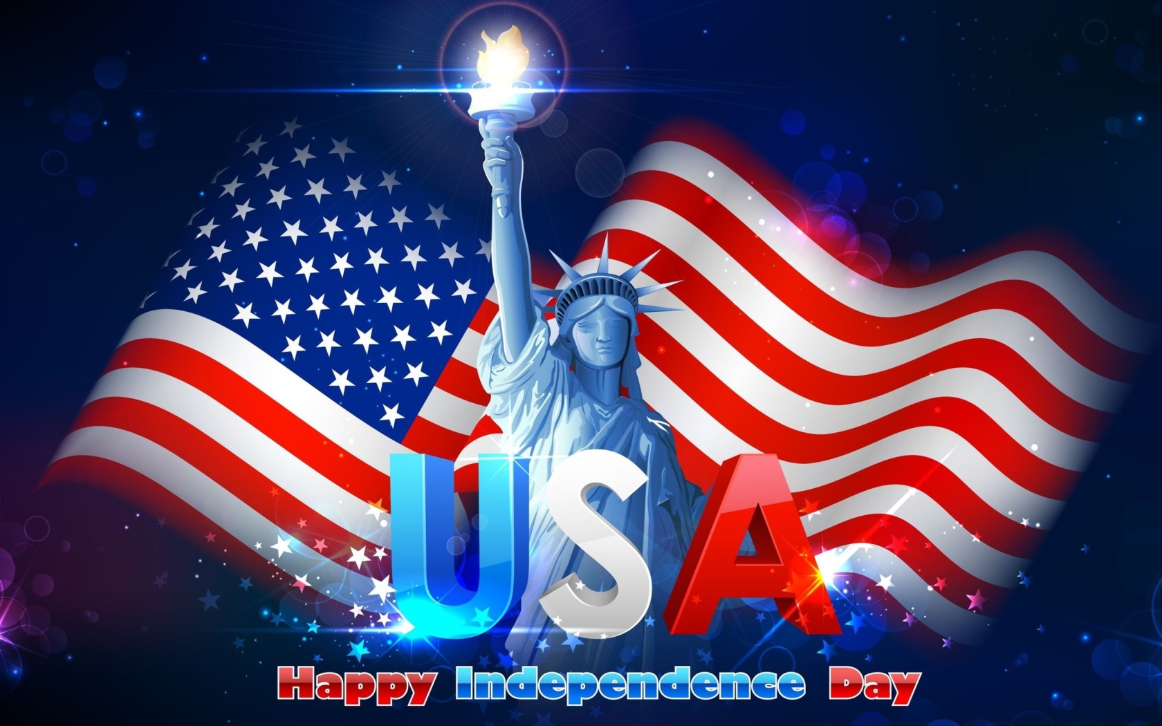 Обои 4TH JULY Independence Day USA 1680x1050