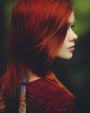 Das Redhead Girl Wallpaper 128x160